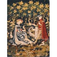 Gobelin tapisserie - Offrande du coeur Gobelin tapisserie - Offrande du coeur